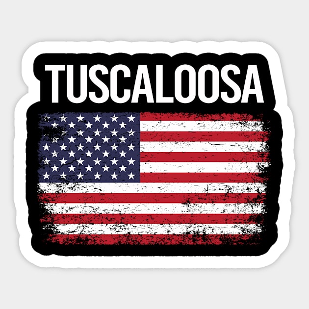 The American Flag Tuscaloosa Sticker by flaskoverhand